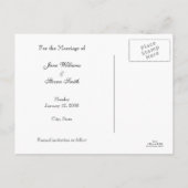 Faire-part Enregistrer la carte postale Date Pearl (Dos)