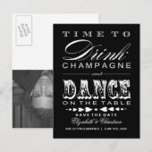 Faire-part Enregistrer la carte postale Date ||Projet de loi  (Devant / Derrière)