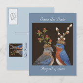 Faire-part Enregistrer la carte postale de date avec le coupl (Devant / Derrière)