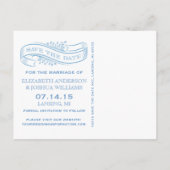 Faire-part Enregistrer la carte postale de la bannière de dat (Dos)