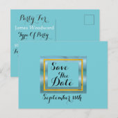 Faire-part Enregistrer La Carte Postale Générique Date (Devant / Derrière)