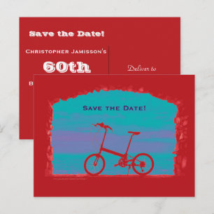 Faire-part Enregistrer la date 60e anniversaire Carte postale