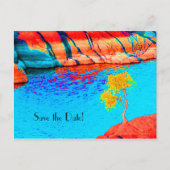 Faire-part Enregistrer la date 75e anniversaire Carte postale (Devant)