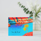 Faire-part Enregistrer la date 75e anniversaire Carte postale (Debout devant)