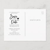 Faire-part Enregistrer La Date Calendrier Carte Postale Rusti (Dos)