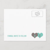 Faire-part ENREGISTRER LA DATE Carte postale (Dos)