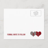 Faire-part ENREGISTRER LA DATE Carte postale (Dos)