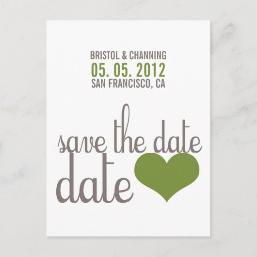 Faire-part ENREGISTRER LA DATE Carte postale (Devant)