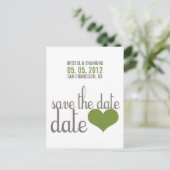 Faire-part ENREGISTRER LA DATE Carte postale (Debout devant)