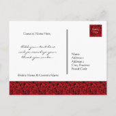 Faire-part Enregistrer la date - Carte postale (Dos)