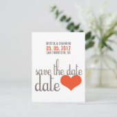 Faire-part ENREGISTRER LA DATE Carte postale (Debout devant)