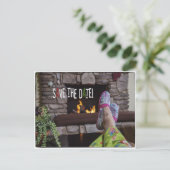 Faire-part Enregistrer la date Carte postale pour la fête du  (Debout devant)