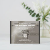 Faire-part Enregistrer la date d'admission carte postale du b (Debout devant)