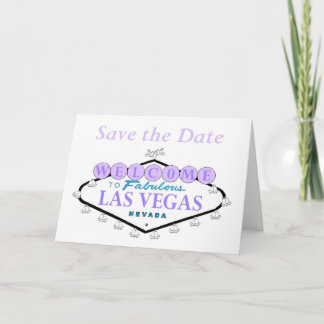 Faire-part Enregistrer la date Las Vegas Mariage Bells Cards