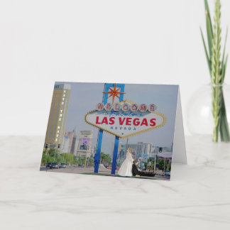 Faire-part ENREGISTRER LA DATE Las Vegas Mariage Card