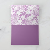 Faire-part Enregistrer la date Love Peeking d'une fleur (Intérieur)