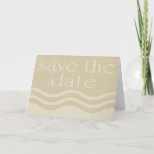 Faire-part enregistrer la date : vagues à motifs :