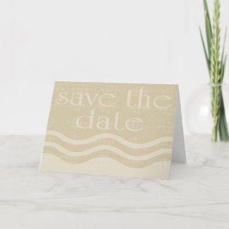 Faire-part enregistrer la date : vagues à motifs :
