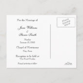 Faire-part Enregistrer la version étendue de la carte postale (Dos)