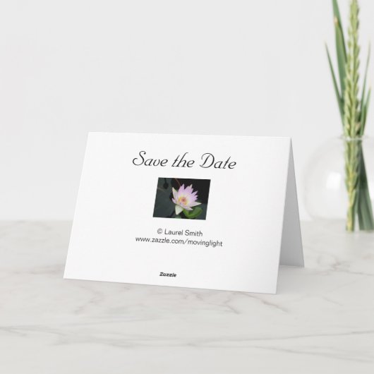 Faire-part Enregistrer l'annonce de date (Dos)