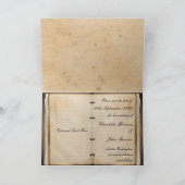 Faire-part Enregistrer l'annonce de date vintage (Intérieur)