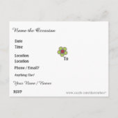 Faire-part Enregistrer l'invitation par carte postale Date (Dos)