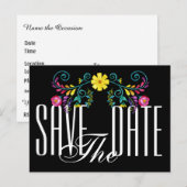 Faire-part Enregistrer l'invitation par carte postale Date (Devant / Derrière)