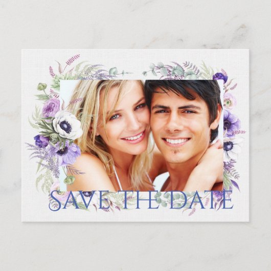 Faire-part Enregistrer l'invitation par carte postale Date (Devant)