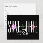 Faire-part Enregistrer l'invitation par carte postale Date (Devant / Derrière)