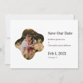 Faire-part Enregistrer notre date amusant Simple Jouer Mariag (Devant)