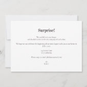 Faire-part Enregistrer notre date amusant Simple Jouer Mariag (Dos)