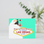 Faire-part Enregistrez la date pour la carte postale de Las V (Debout devant)