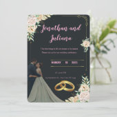 Faire-part Ensemble pour toujours – Le mariage de Sarah et Ah (Debout devant)