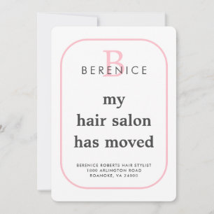 Faire-part Entreprise Nouvelle Adresse Typographie Monogramme