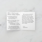 Faire-part Erin et Paul - faites gagner la date (Intérieur)