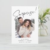 Faire-part Esquissé | Fiançailles surprise (Debout devant)