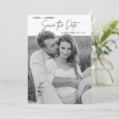 Faire-part esquissée Enregistrer la date (Debout devant)