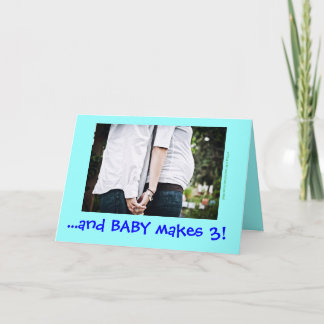 Faire-part ...et BÉBÉ fait 3 ! (bleu)
