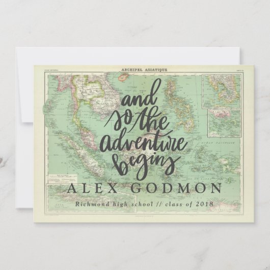 Faire-part Et donc l'aventure commence (Devant)