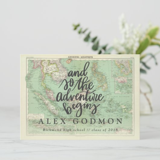 Faire-part Et donc l'aventure commence (Debout devant)