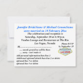 Faire-part et fête du mariage de Las Vegas (Dos)