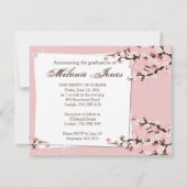 Faire-part et invitation 2012 de diplômé de fleurs (Dos)