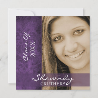 Faire-part et Invitation de diplômes de Damask