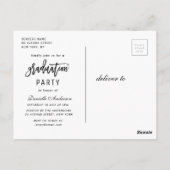 Faire-part et invitation de graduation d'écriture  (Dos)