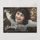 Faire-part et invitation de graduation d'écriture  (Devant)