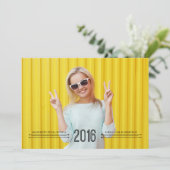 Faire-part Étape suivante - Texte noir (Debout devant)