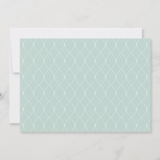 Faire-part Éternel Script Mint Green Photo Graduation (Dos)