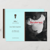 Faire-part éthiopien d'adoption de garçons (Devant / Derrière)