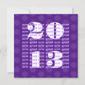 Faire-part Étoiles violettes 2013 Nouveau grade ou changement (Dos)