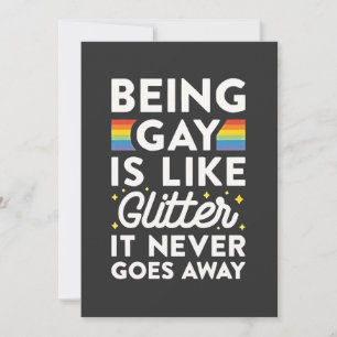 Faire-part Être Gay, C'Est Comme La Parties scintillant, Ça N